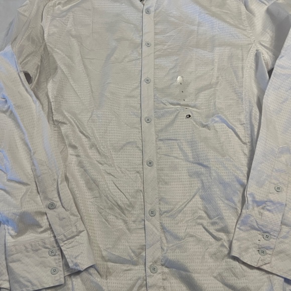 NEW L Buckle J.B. Holt Men's White Long Sleeve Shirt Athletic Fit Large Lightwei - Picture 9 of 10